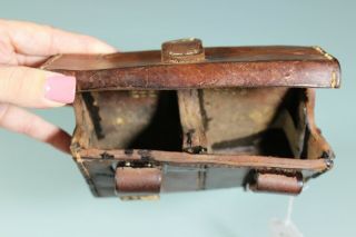 WW2 Japanese 30 Round Ammunition Ammo Pouch Case Arisaka Rifle Brown Leather.  2 8