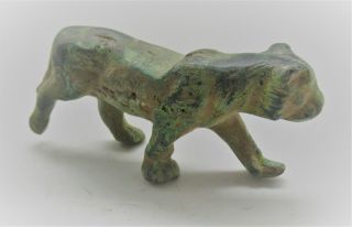 Circa 300 - 400ad Roman Era Imperial Bronze Panther Figurine