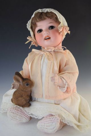 Antique 17 " Heubach Koppelsdorf 300 - 4 Bisque/compo Character Baby Doll