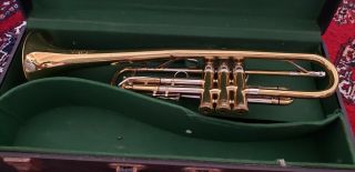 Vintage Besson 10 - 10 Professional Trumpet Horn & Case England Estate Find