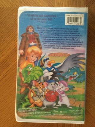 RARE Disney’s The Rescuers Down Under (VHS,  1991) Black Diamond Edition 3