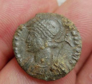 Unidentified Roman Coin Found Wetwang Yorkshire England