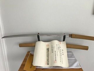 Antique Japanese Katana Samurai Sword With Nbthk Kicho Judgment Papers