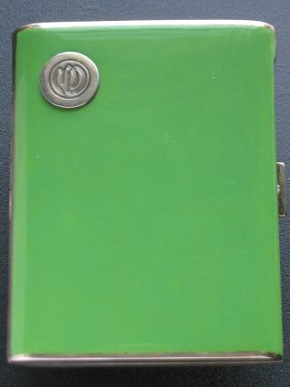 Art Deco Enamel Tiffany Silver Cigarette Case