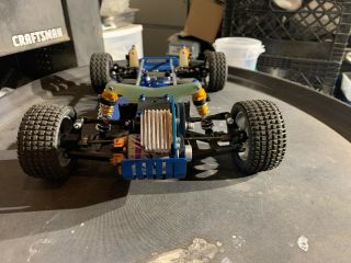 Vintage Team Associated Rc 10 Blue BME Dirt Oval Car 4