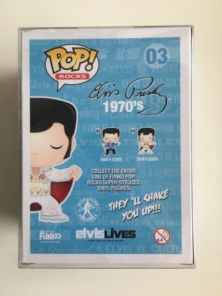 1970 ‘s ELVIS PRESLEY RARE VAULTED FUNKO POP LIMITED EDITION GLOW CHASE RETIRED 3