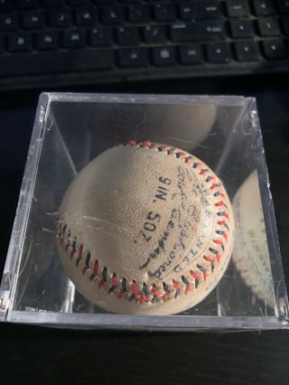 Lou Gehrig Autographed Late 1920 ' s Baseball Vintage 10