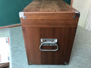 Vintage H.  Gerstner & Sons Wood Machinist Tool Chest Box w/ Key 5 Drawer 8