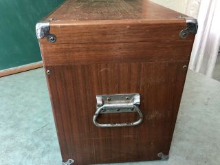 Vintage H.  Gerstner & Sons Wood Machinist Tool Chest Box w/ Key 5 Drawer 9