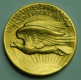 1907 Saint Gaudens High Relief Gold $20 Double Eagle AU,  Key Date Rare Gold Coin 4