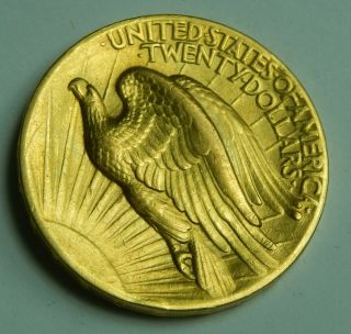 1907 Saint Gaudens High Relief Gold $20 Double Eagle AU,  Key Date Rare Gold Coin 6