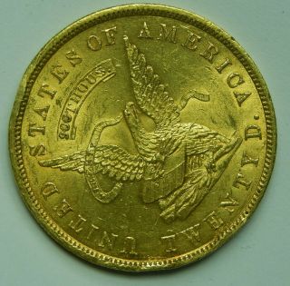 1853 US Gold Assay 900 $20 Double Eagle Unc Territorial Gold Rush Rare Hi Grade 3