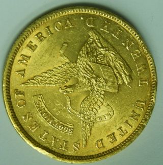 1853 US Gold Assay 900 $20 Double Eagle Unc Territorial Gold Rush Rare Hi Grade 5