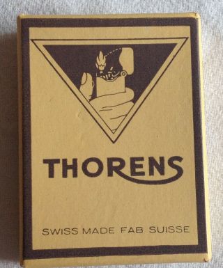 vintage silver plated Thorens Lighter Swiss Made 4