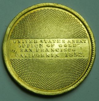 1852 US Assay Gold $10 Eagle Territorial California Gold Rush Rare 6