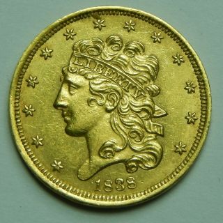 1838 Classic Head Gold Half Eagle $5 Rare Five Dollar Old Us Coin