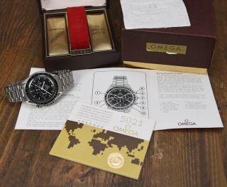 Vintage 1975 Omega Speedmaster Professional Watch 145.  022 - 74 Box & Papers 11