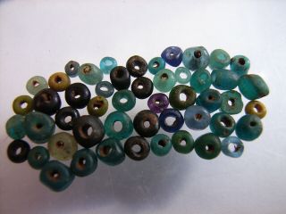 50 Ancient Roman Smaller Glass Beads Romans Very Rare Top