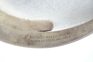 Vintage David Andersen Norway Sterling Viking Saga Bypass Bracelet 9