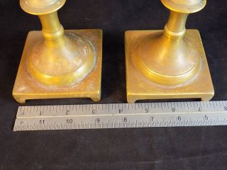 BRASS CANDLESTICKS Yellow Brass Candle holders 10 
