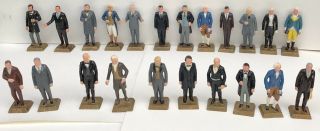 Vintage Marx President Figures Hard Plastic 22 Figurines United States