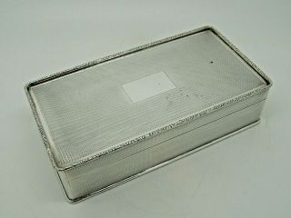 Antique Solid Silver Table Box London 1923 – Charles Henry Dumenil 488g SOLID 5