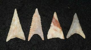 4 Quality Sahara Neolithic Triangular Tools