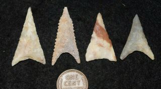 4 quality Sahara Neolithic triangular tools 3