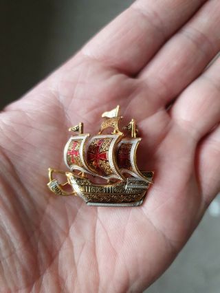 Scottish Metal Detecting Find,  Knights Templar Gallion Brooch