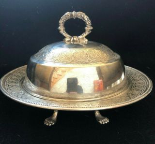 William Gale & Son Sterling Silver Covered Butter Dish Circa 1853