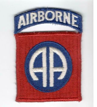 Ww 2 Us Army 82nd Airborne Division Ribbed Weave Patch Inv A662