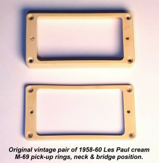 Now On,  Save $1,  400 Vintage 1958,  1959,  1960 Les Paul M - 69 Pickup Rings.