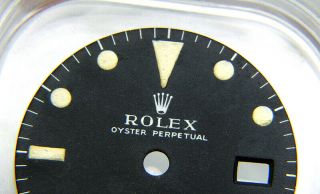 Vintage Rolex GMT - MASTER 1675 Mark 1 Long E Matte Black Watch Dial 1960s 2
