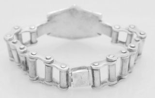 Vintage Taxco Sterling Silver/925 Harley Davidson Bicycle Chain Link Bracelet 3