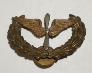 Wwi Air Service Dress Cap Badge Us Army Air Corps Pre Wwii Hat Pin M3082