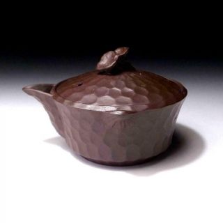 Fh17: Vintage Japanese Pottery Sencha Tea Pot,  Hohin,  Banko Ware