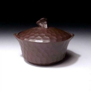 FH17: Vintage Japanese Pottery Sencha Tea Pot,  Hohin,  Banko ware 2