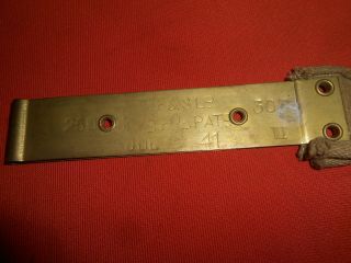 G.  BRITAIN ARMY : 1941 WWII British Vicker cloth Belt 2