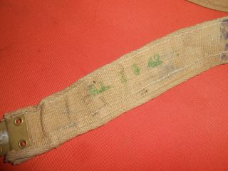 G.  BRITAIN ARMY : 1941 WWII British Vicker cloth Belt 3