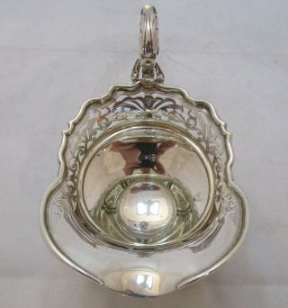 Fine Antique Edwardian Sterling silver pierced rim milk jug,  1907,  241 grams 2