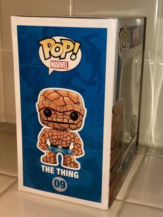 SDCC 2011 POP Funko MARVEL THE THING Metallic 1/480 FANTASTIC FOUR 09 NIB RARE 8