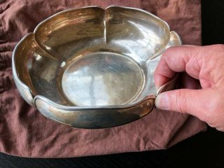 THE KALO SHOP CHICAGO LARGE HAND WROUGHT STERLING LOTUS 5811 ARTS & CRAFTS BOWL 4