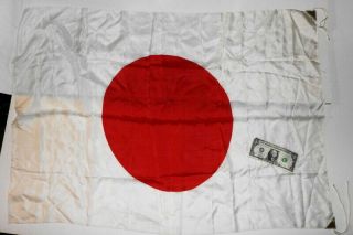 Ww2 Vintage Japanese National Flag Japanese Silk 39 " X 27 "