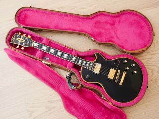 1977 Gibson Les Paul Custom Black Beauty Vintage Electric Guitar w/ Case 12