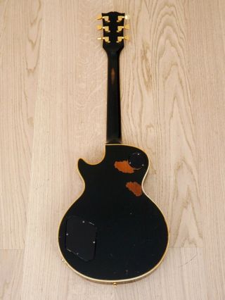 1977 Gibson Les Paul Custom Black Beauty Vintage Electric Guitar w/ Case 3