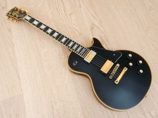 1977 Gibson Les Paul Custom Black Beauty Vintage Electric Guitar w/ Case 8