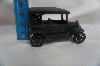 Vintage Cast Iron Ford Model T Car Marked Jm135 Black Old Toy Truck