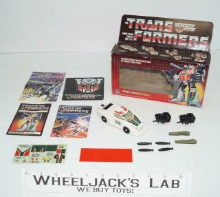 Wheeljack Mib Stickers 100 Complete E 1985 Vintage G1 Transformers