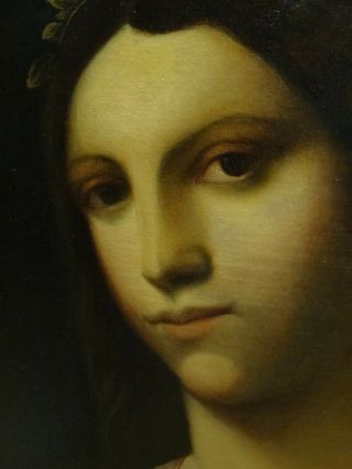 Fine Large 19th Century Portrait Italian Old Master Lady Sebastiano DEL PIOMBO 11