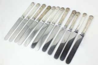 Tiffany & Co San Lorenzo Sterling/stainless Dinner Knives; Set Of 12